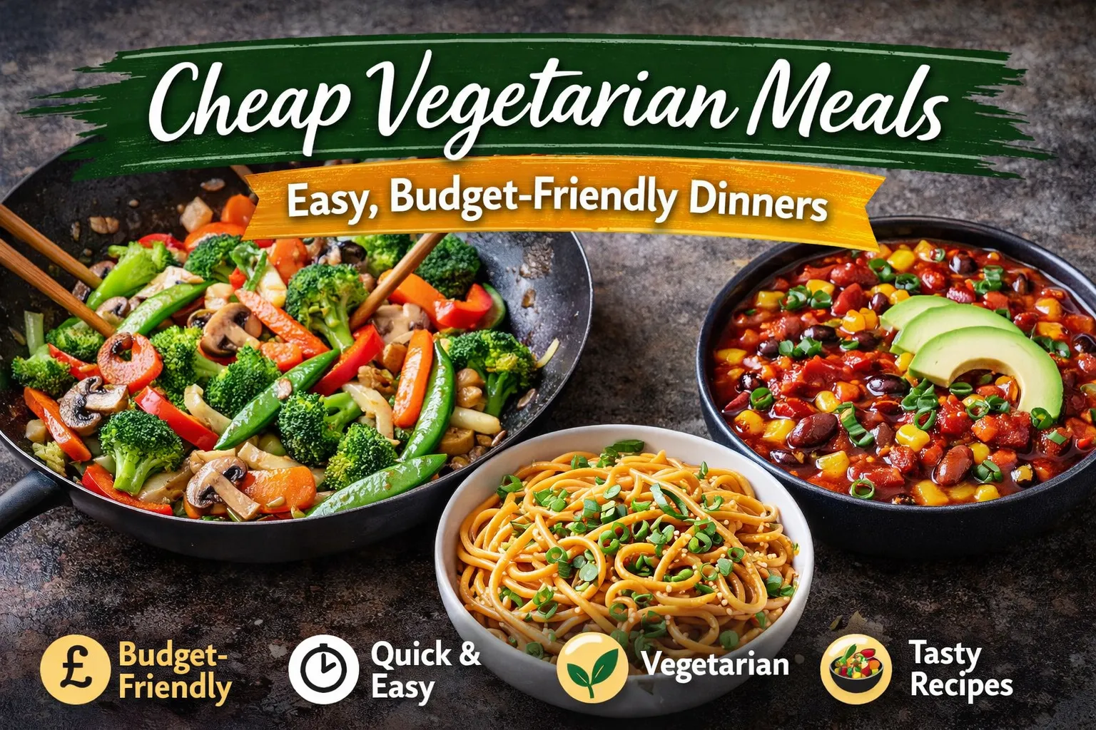 featured image for our post on cheap vegetarian meals