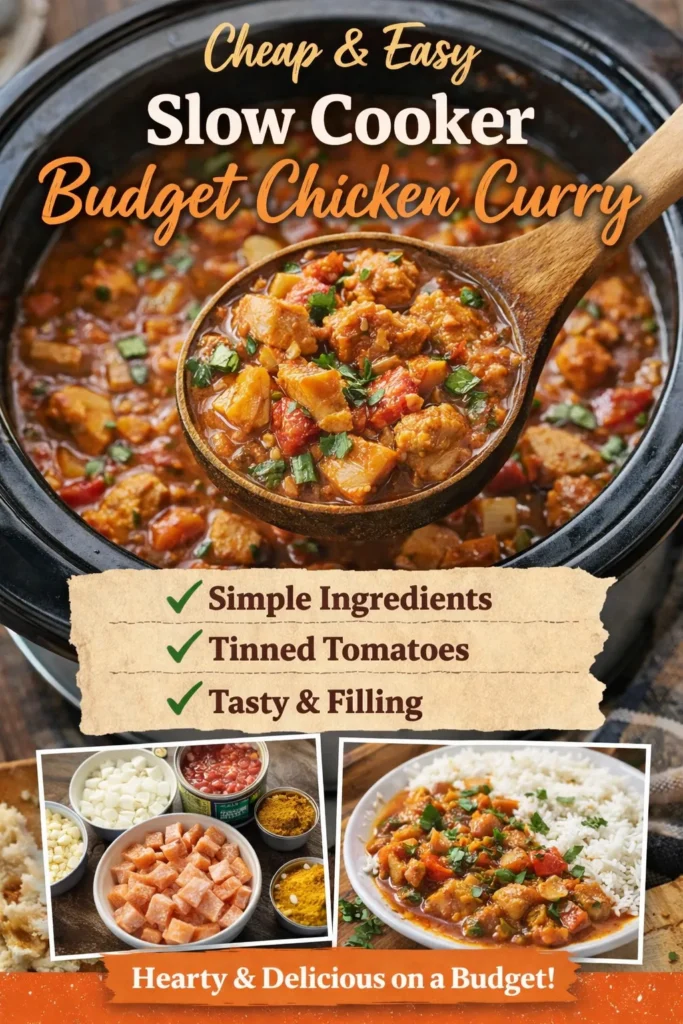 cheap slow cooker recipe for chicken curry